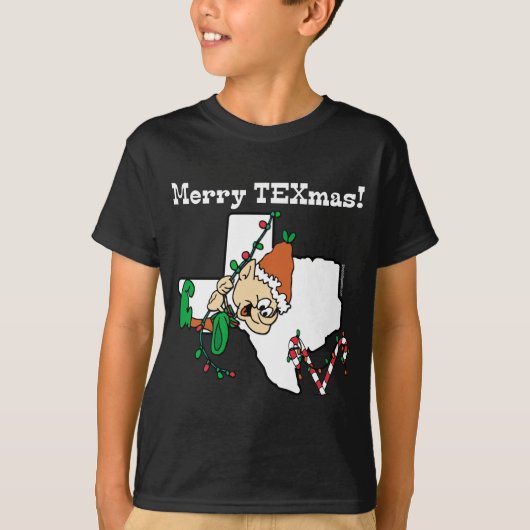 Kerst-T-shirt met Merry Texmas T-shirt (Voorkant)