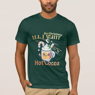 Kerst T-shirt print "Kerst is Hot Cocoa"