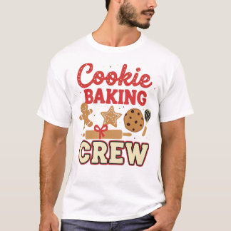 Kerst T-shirt voor Cookie Baking Crew – Grappige K