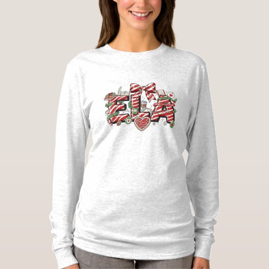 Kerst T-shirt voor docenten ELA (Voorkant)