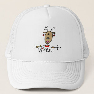 Kerst T-shirts en cadeaus met rendier Vixen Trucker Pet