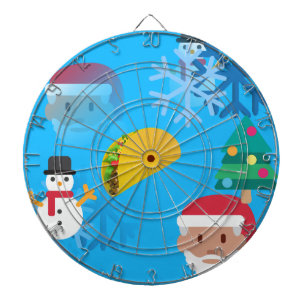 kerst taco emoji dartbord