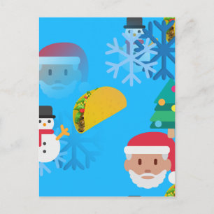 kerst taco emoji feestdagenkaart