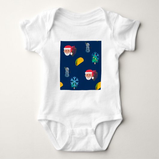 kerst taco emoji romper (Voorkant)