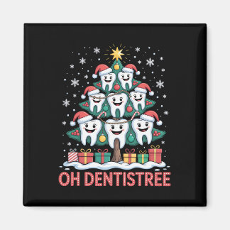 Kerst Tandartsenteam Oh Dentistree Magneet
