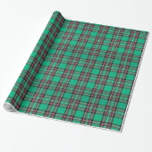 Kerst Tartan Groen/Rood ID768 Cadeaupapier (Uitgerold)