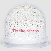 KERST TECKEL SNEEUW WERELDBOL SNEEUWBOL (Achterkant)