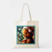 Kerst Teddy Bear 3 Tote Bag (Achterkant)
