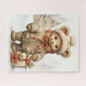 Kerst Teddy Bear Puzzel (Horizontaal)