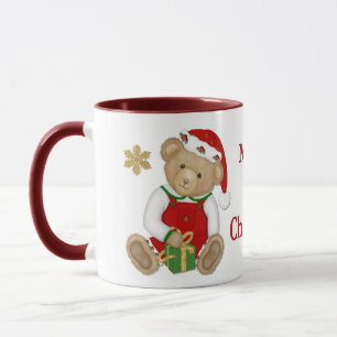 Kerst Teddy Beer - Jongen Mok