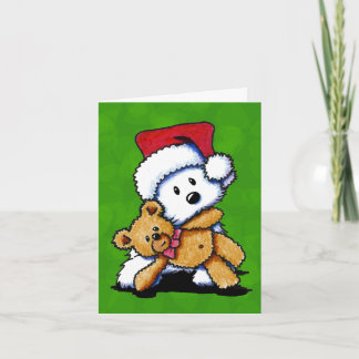 Kerst Teddybear Westie Kaarten