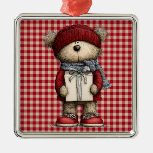 Kerst Teddybeer Ornament