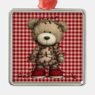Kerst Teddybeer Ornament