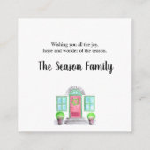 Kerst-tehuis Informatiekaartje (Achterkant)