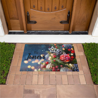Kerst Thema Aangepaste Deurmat