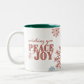 Kerst Thema Custom Branded Coffee Mok (Links)