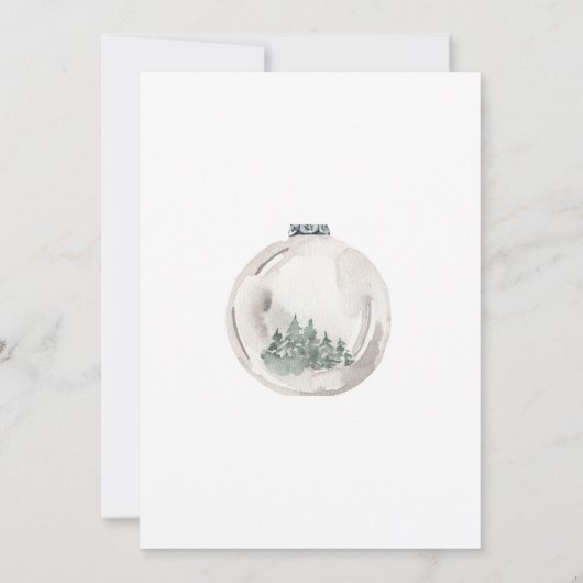 Kerst thema koppels bruiloft douche uitnodiging (Achterkant)