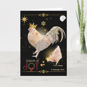 Kerst Thema Luxe Print Boganhues Kaart