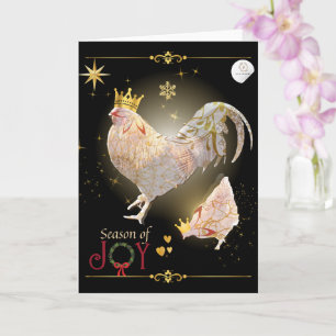 Kerst Thema Luxe Print Boganhuis Kaart