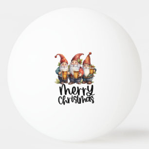 Kerst thema met bier pingpongballen