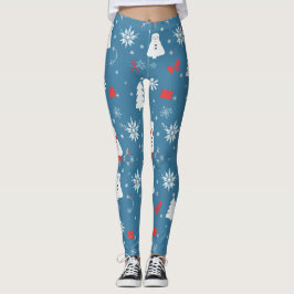 Kerst Thema Naadloos patroon Leggings