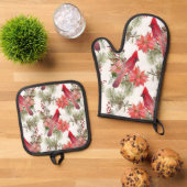 Kerst thema Pothouder Ovenwant & Pannenlap Set (Top down)