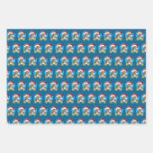 Kerst Tijger Cub Wrapping Paper Set van 3 vellen (Voorkant)