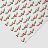 Kerst Tissue Papier Rood en Groen Holly (Detail)
