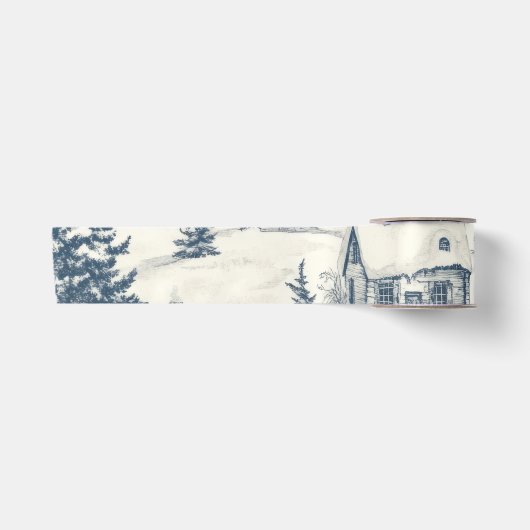 Kerst Toile Pattern Accessoires Lint (Voorkant)