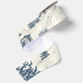 Kerst Toile Pattern Accessoires Lint (Achterkant)