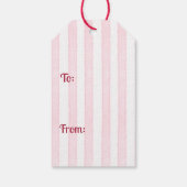 Kerst Topiary Mahjong  Cadeaulabel (Achterkant)