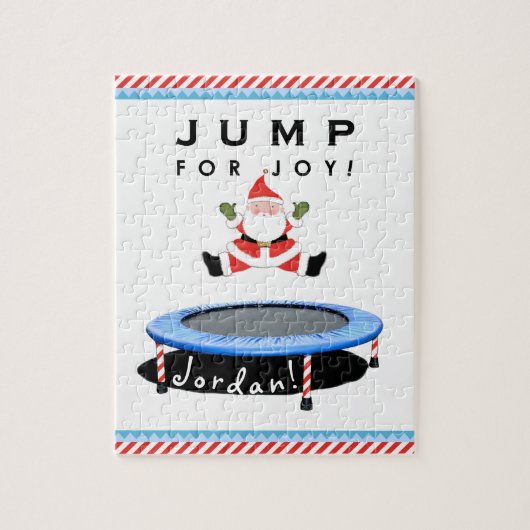 Kerst trampoline legpuzzel (Verticaal)