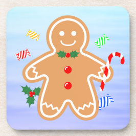 Kerst Treats Gingerbread Man Candy Cane Bier Onderzetter