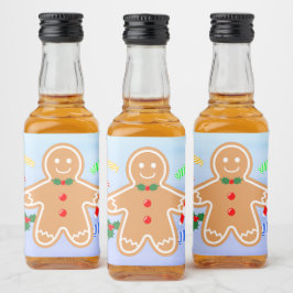 Kerst Treats Gingerbread Man Candy Cane Likeurfles Etiket