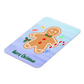 Kerst Treats Gingerbread Man Candy Cane Magneet (Linkerzijde)