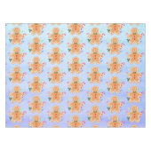 Kerst Treats Gingerbread Man Candy Cane Tafelkleed (Voorkant (Horizontaal))