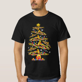 Kerst Trombone Speler Xmas Tree Jazz Muziek Liefde T-shirt
