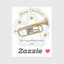 Kerst Trompet Sterren Muziek Liefhebbers Gepersona