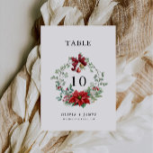 Kerst Trouwtafel kaart Sjabloon