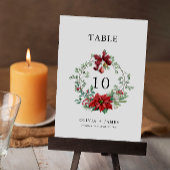 Kerst Trouwtafel kaart Sjabloon