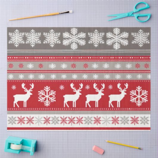 Kerst trui patroon tissue papier (Craft)