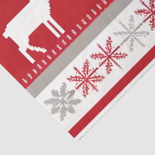 Kerst trui patroon tissue papier (Detail)