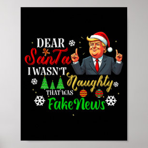 Kerst Trump Beste Kerstman Fake Nieuws Grappig Ker Poster