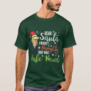 Kerst Trump Beste Kerstman Fake Nieuws Grappig T-s T-shirt