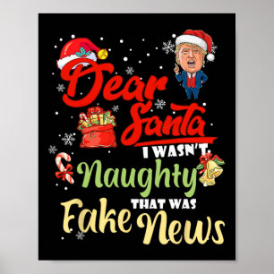 Kerst Trump Beste Kerstman Fake Nieuws Grappige Ke Poster
