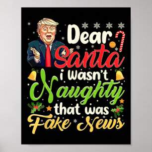 Kerst Trump Beste Kerstman Fake Nieuws Grappige Ke Poster