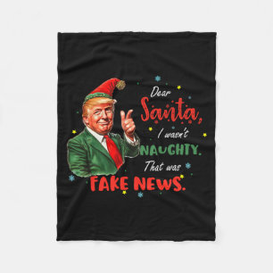 Kerst Trump Beste Kerstman Valse Nieuws Grappig Ke Fleece Deken