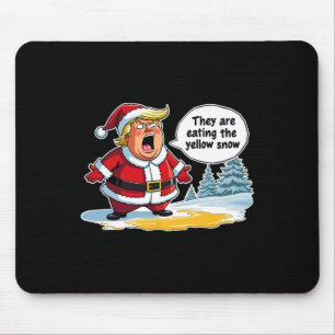Kerst Trump Kerstman ze zijn het eten van de ogen Muismat
