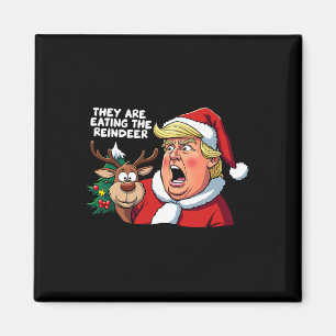 Kerst Trump Kerstman ze zijn het eten van de rode Magneet