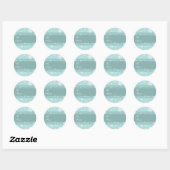 Kerst Turquoise Sneeuwvlokken Gift Labels (Vel)